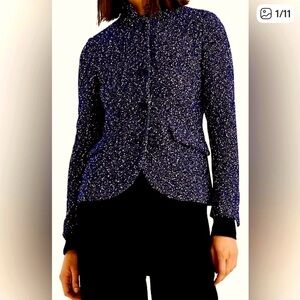 Rag n Bone blue boucle Slade jacket